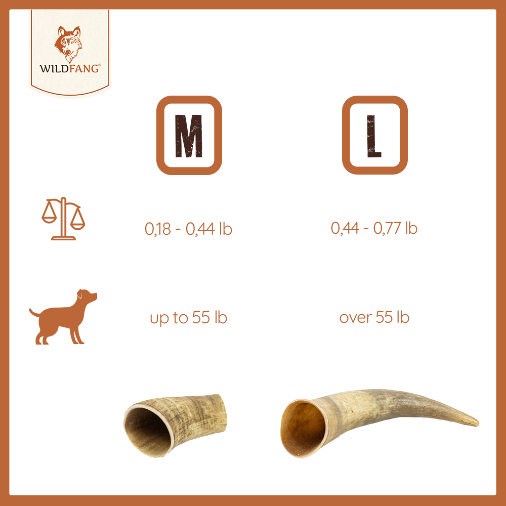 Wildfang® Cattle horn for dogs